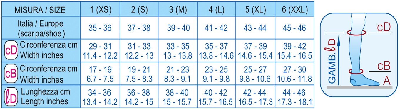 GAMBALETTO VOLO UOMO COTONE mm Hg 23-32 - immagine 2